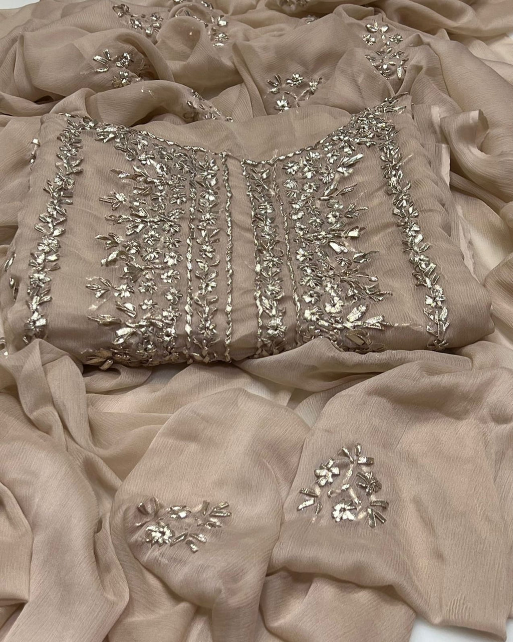 3PC Handmade Embroidered on GTM Premium Quality Lawn #19