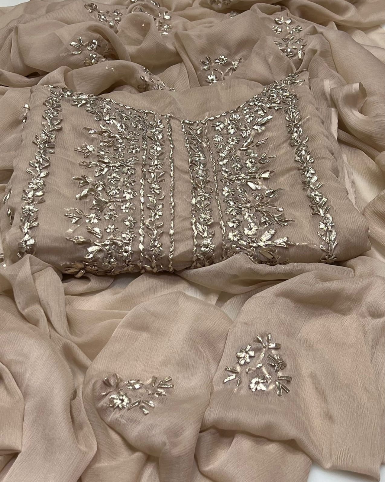 3PC Handmade Embroidered on GTM Premium Quality Lawn #19