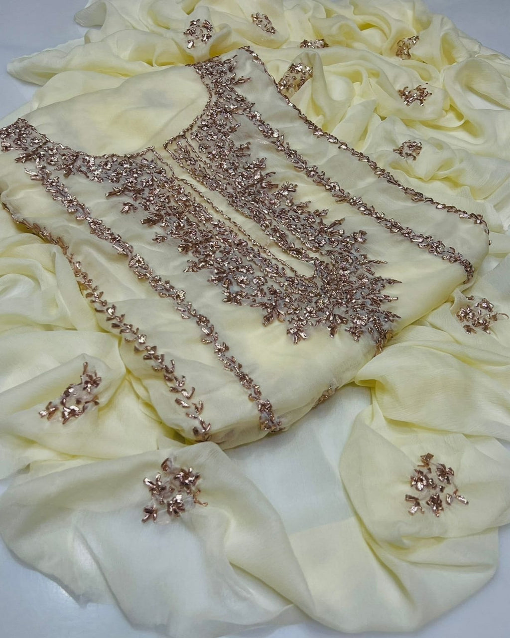 3PC Handmade Embroidered on GTM Premium Quality Lawn #19