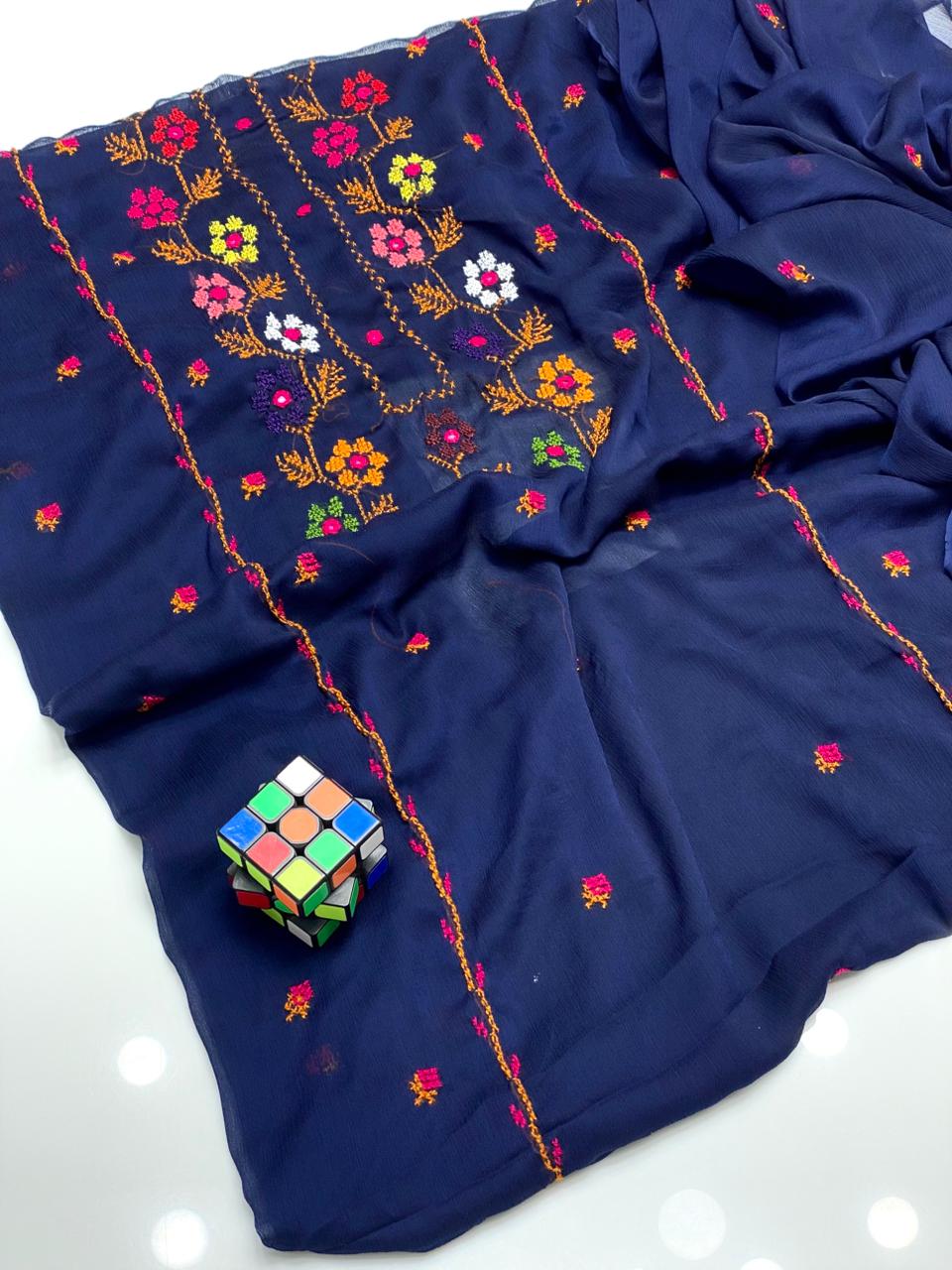 3PC Handmade Embroidered on GTM Premium Quality Lawn #20