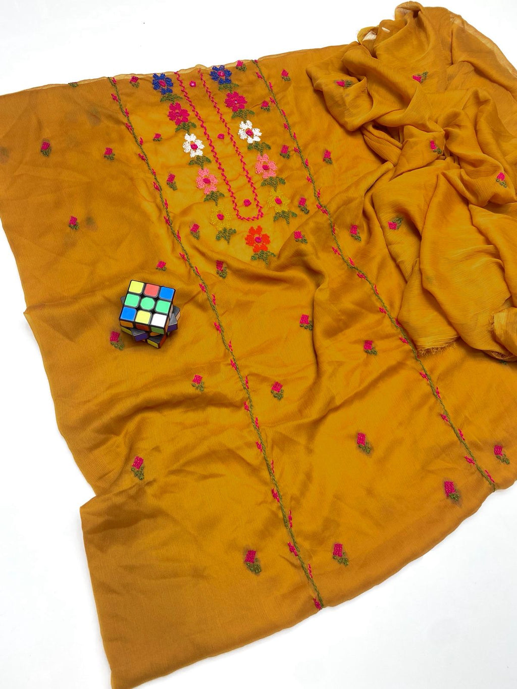 3PC Handmade Embroidered on GTM Premium Quality Lawn #20