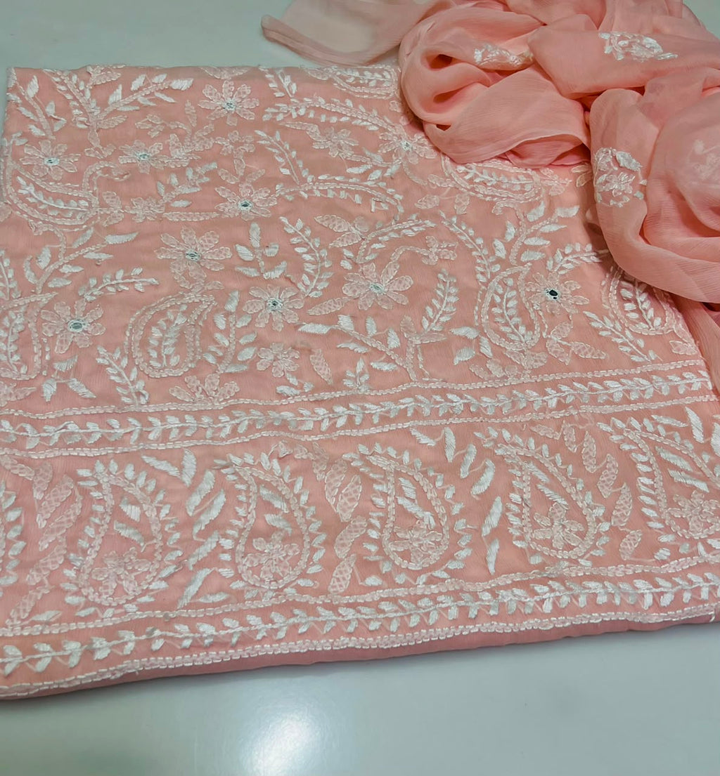3PC Handmade Embroidered on GTM Premium Quality Lawn #21