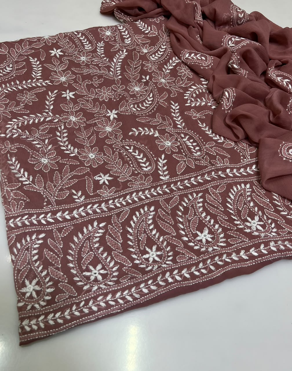 3PC Handmade Embroidered on GTM Premium Quality Lawn #21