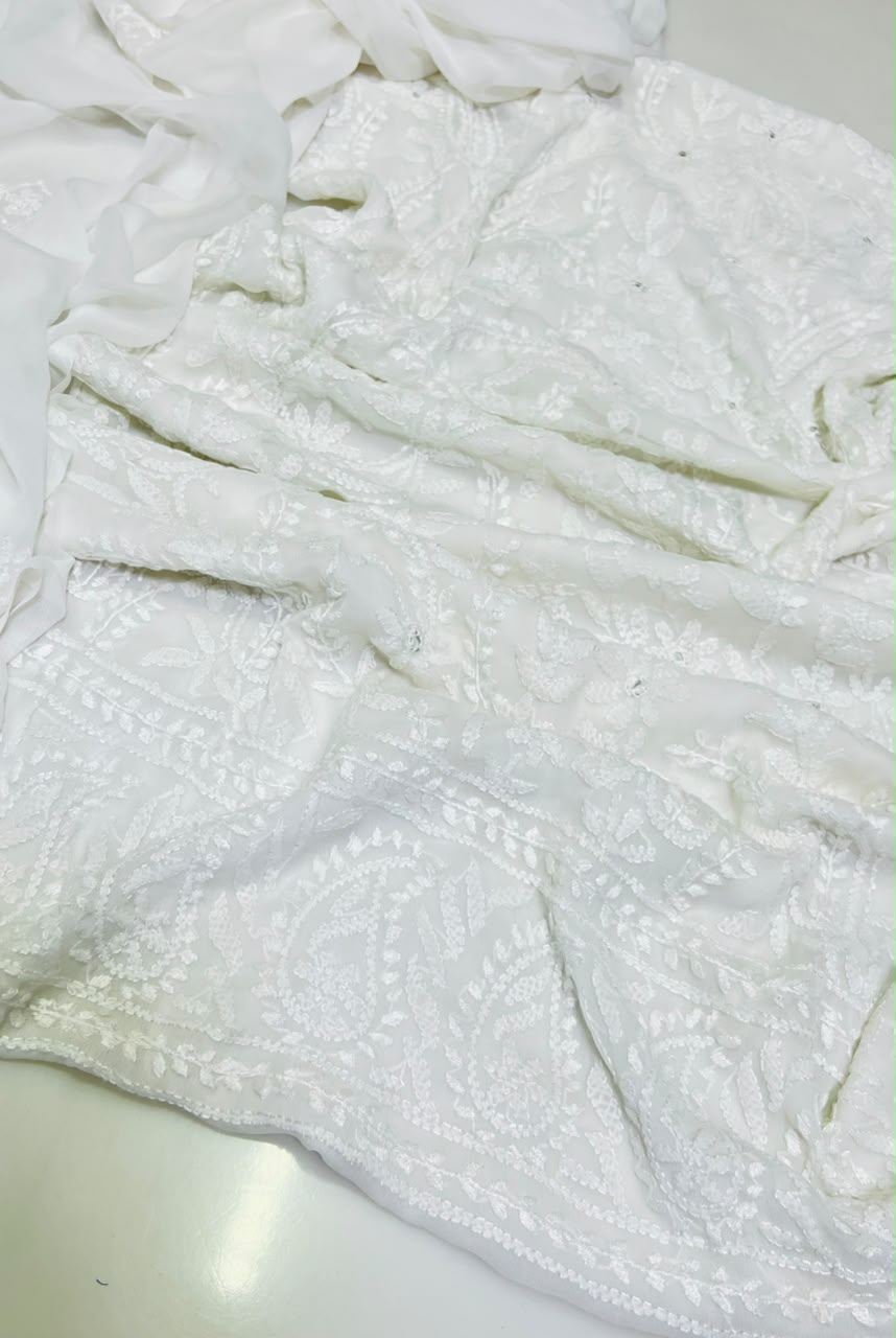 3PC Handmade Embroidered on GTM Premium Quality Lawn #21