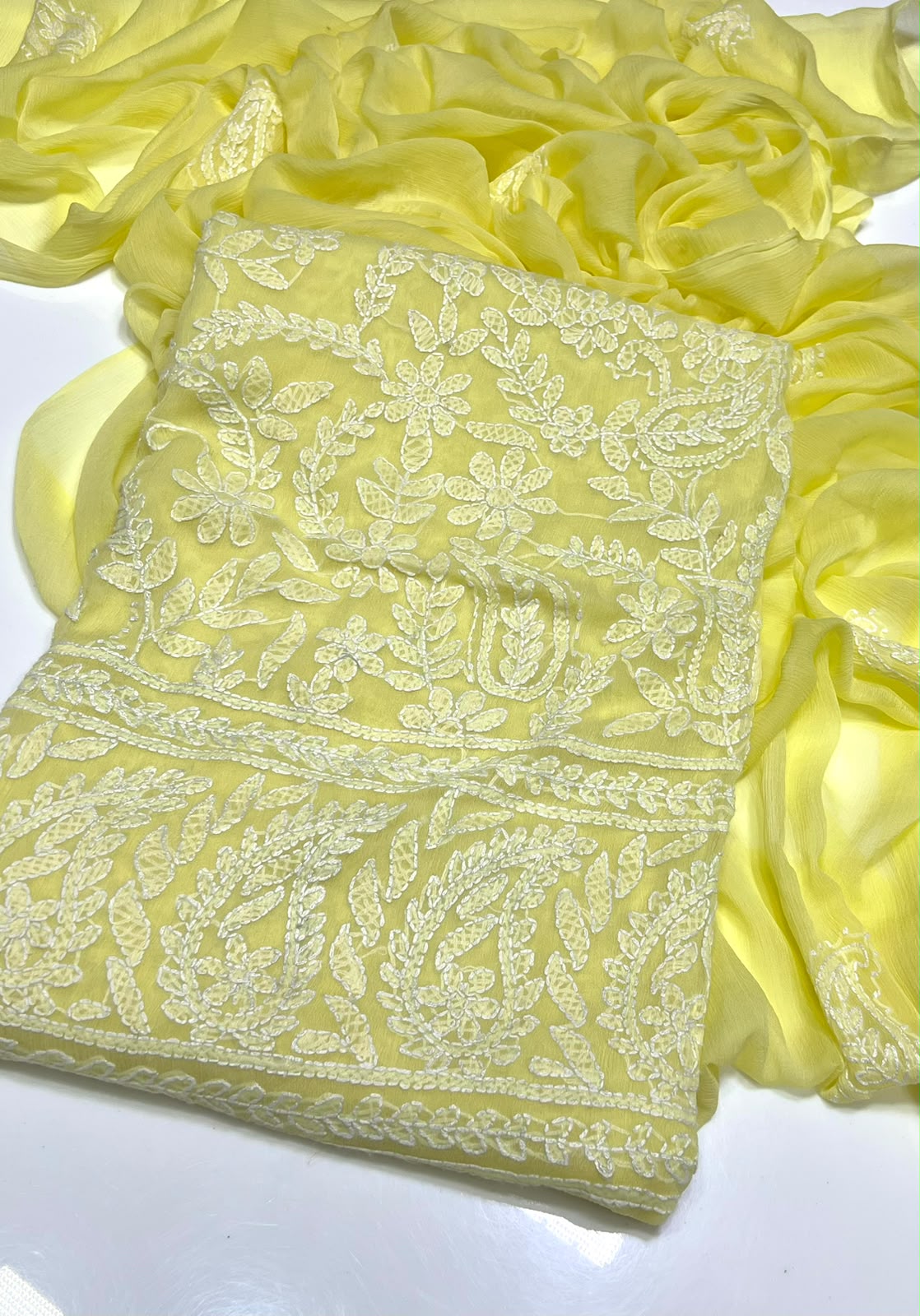3PC Handmade Embroidered on GTM Premium Quality Lawn #22