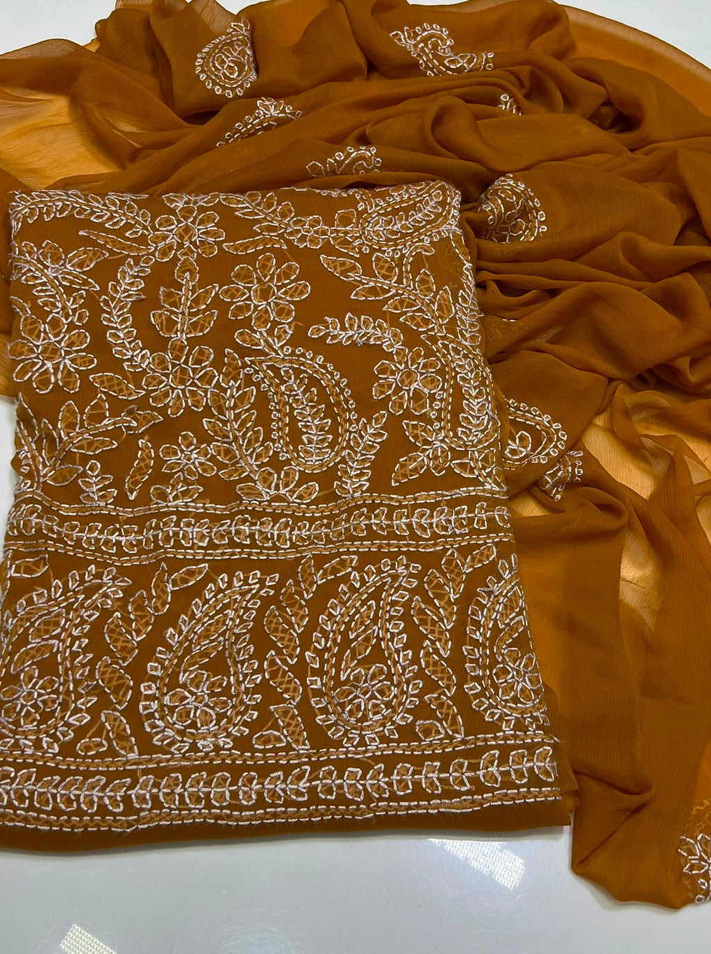 3PC Handmade Embroidered on GTM Premium Quality Lawn #22