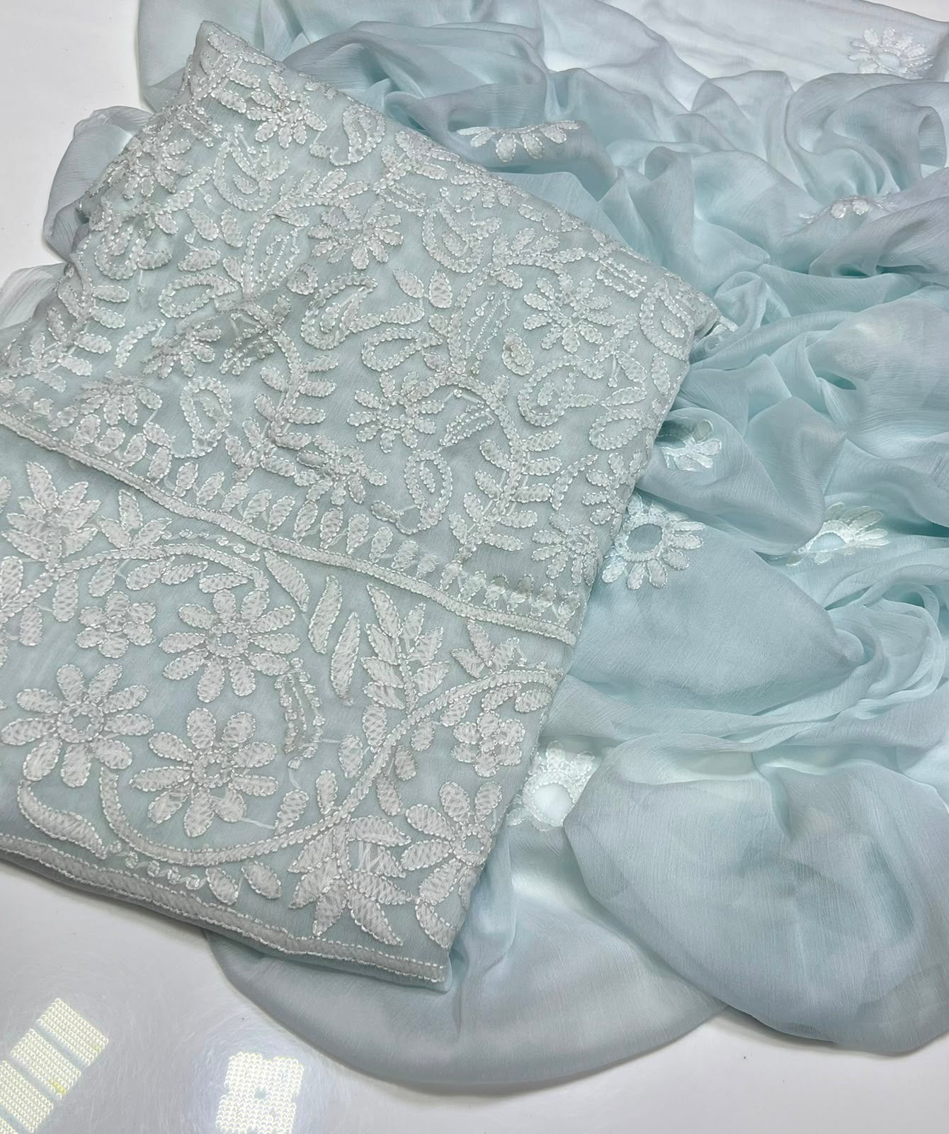 3PC Handmade Embroidered on GTM Premium Quality Lawn #22