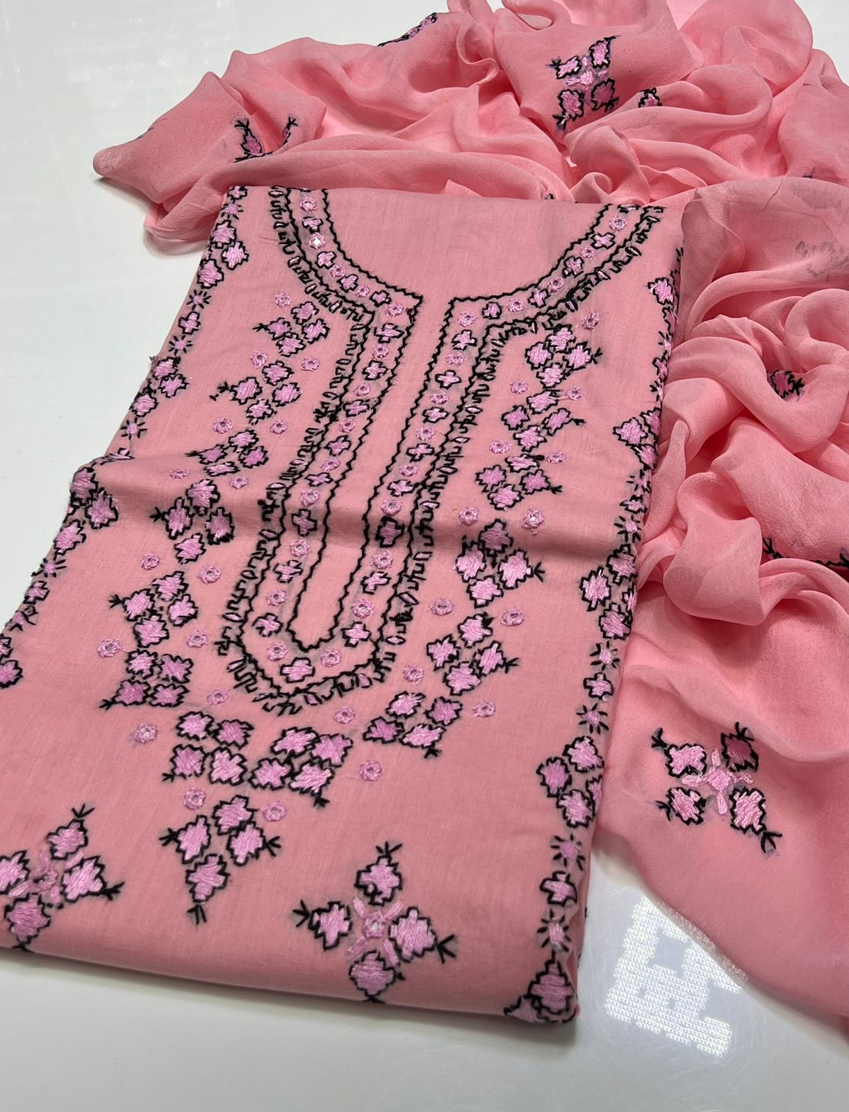 3PC Handmade Embroidered on GTM Premium Quality Lawn #24