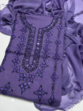 3PC Handmade Embroidered on GTM Premium Quality Lawn #24