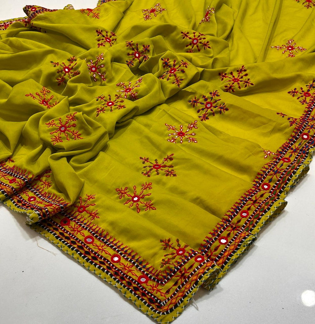 3PC Handmade Embroidered on GTM Premium Quality Lawn #26