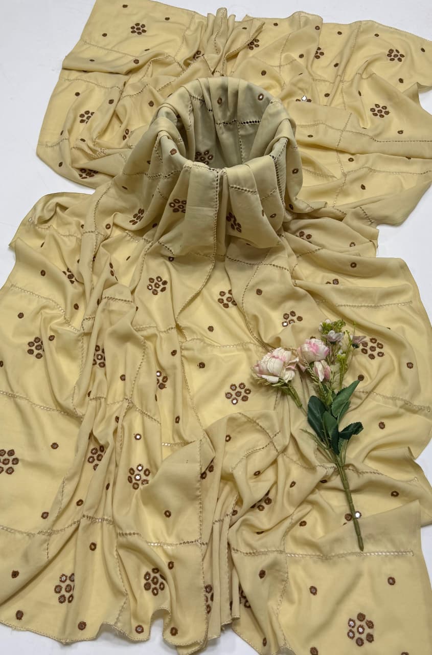 3PC Handmade Embroidered on GTM Premium Quality Lawn #27