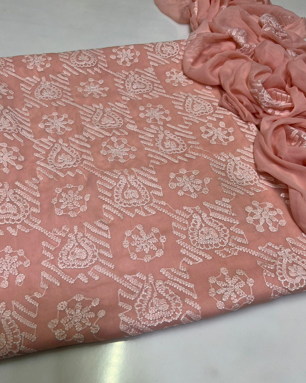 3PC Handmade Embroidered on GTM Premium Quality Lawn #32