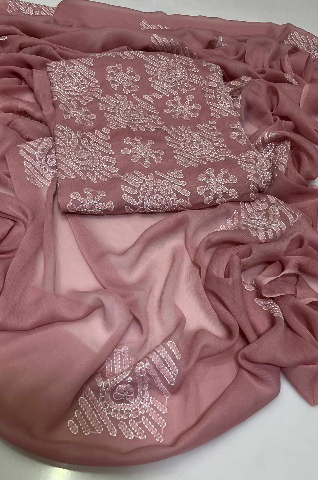 3PC Handmade Embroidered on GTM Premium Quality Lawn #32