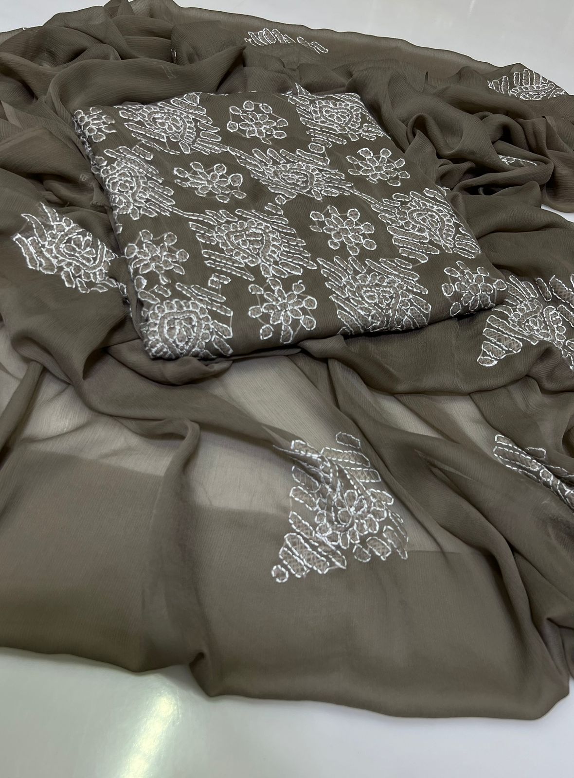 3PC Handmade Embroidered on GTM Premium Quality Lawn #32