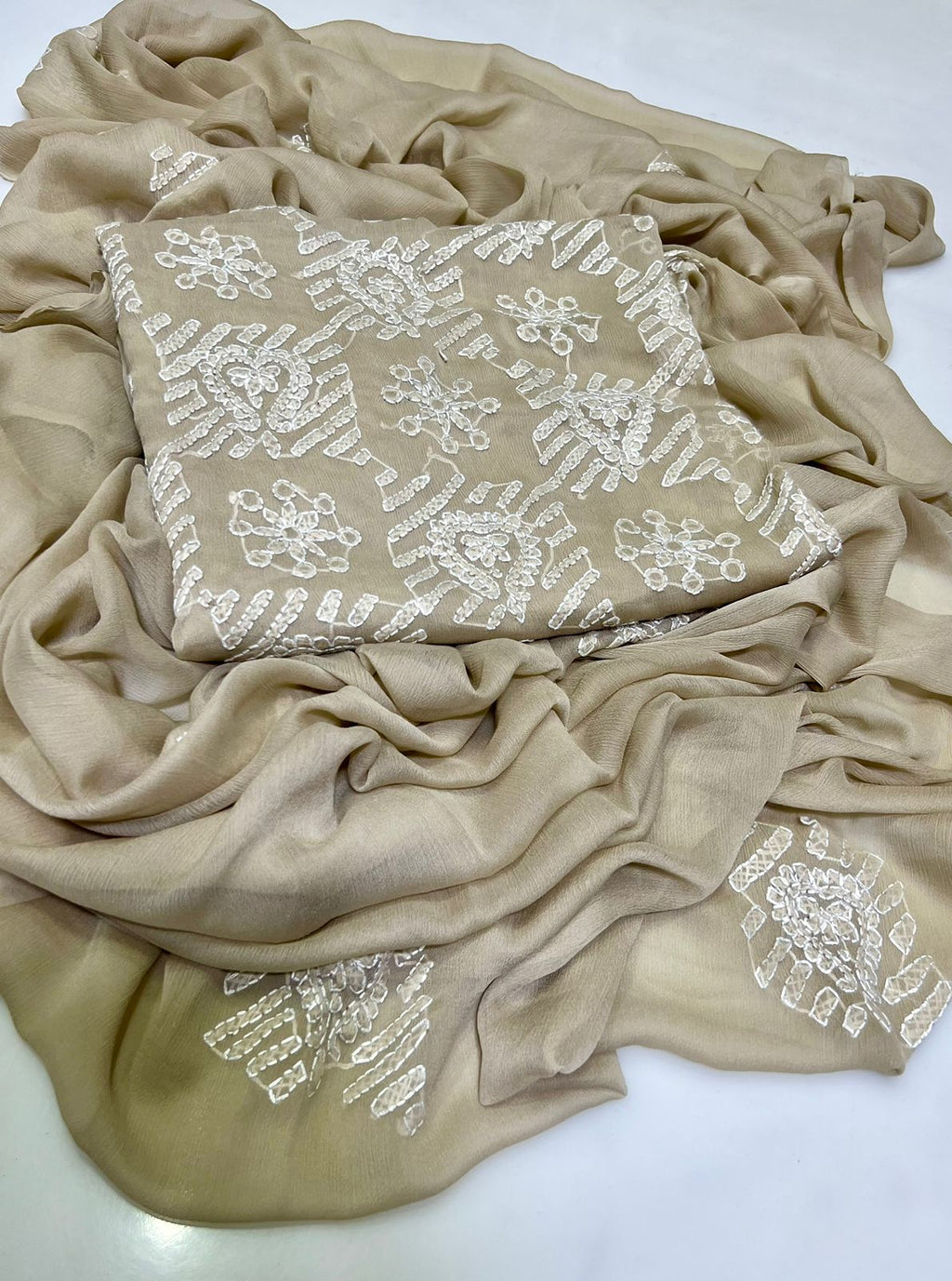 3PC Handmade Embroidered on GTM Premium Quality Lawn #32
