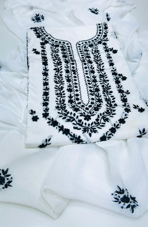 3 PC Hand Embroidered Lawn Collection #6