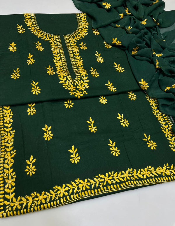 3 PC Hand Embroidered Lawn Collection #2