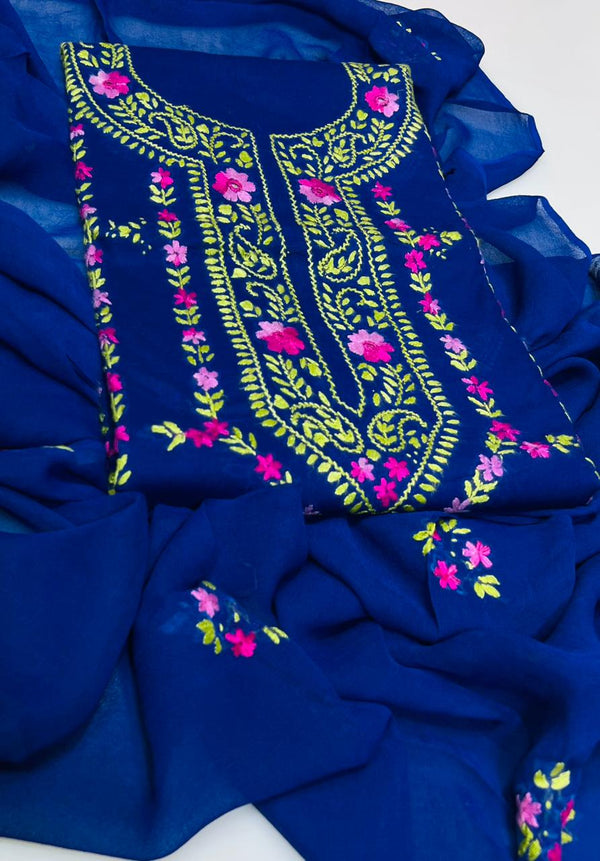 3 PC Hand Embroidered Lawn Collection #9