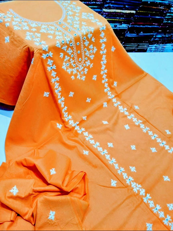 3 PC Hand Embroidered Lawn Collection #12