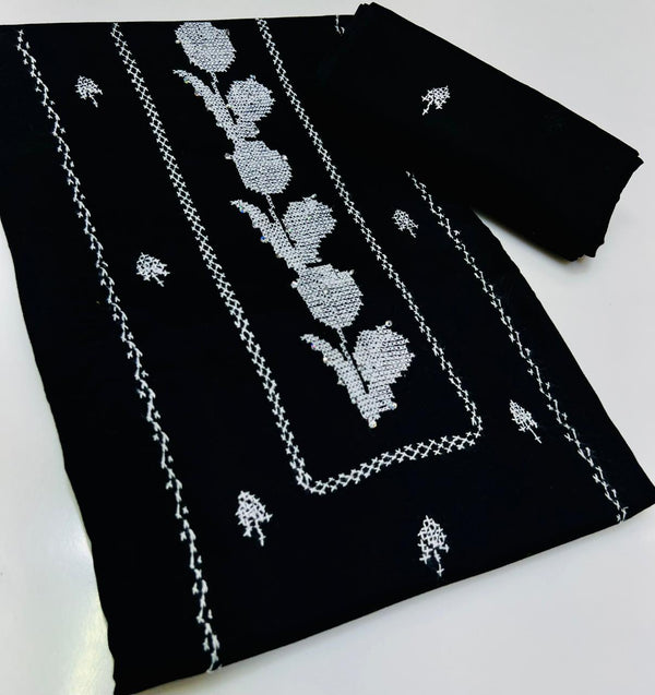 3 PC Hand Embroidered Lawn Collection #17