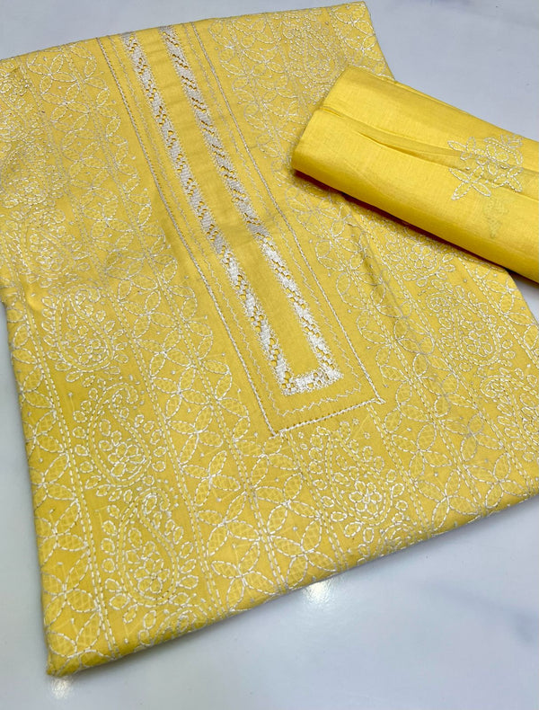 3 PC Hand Embroidered Lawn Collection #20