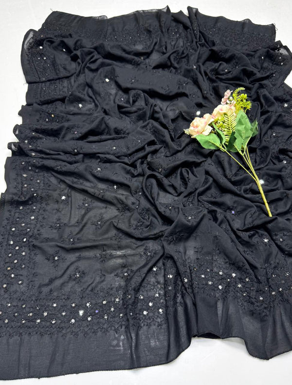 Handmade Swiss Lawn chadar #1