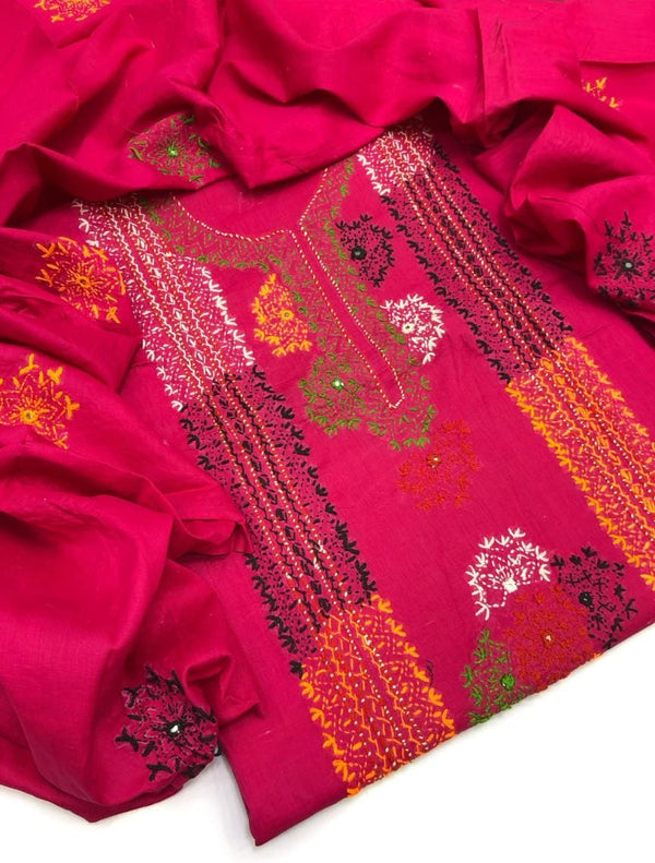3 PC Hand Embroidered Lawn Collection #29