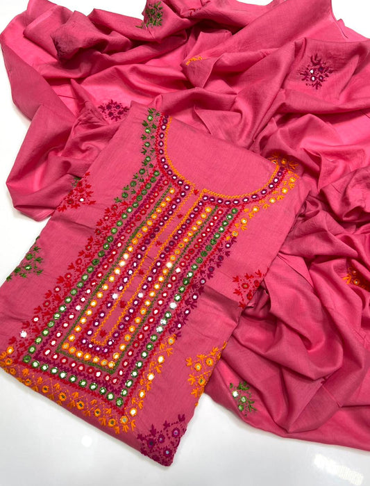 3PC Handmade Embroidered on GTM Premium Quality Lawn #2