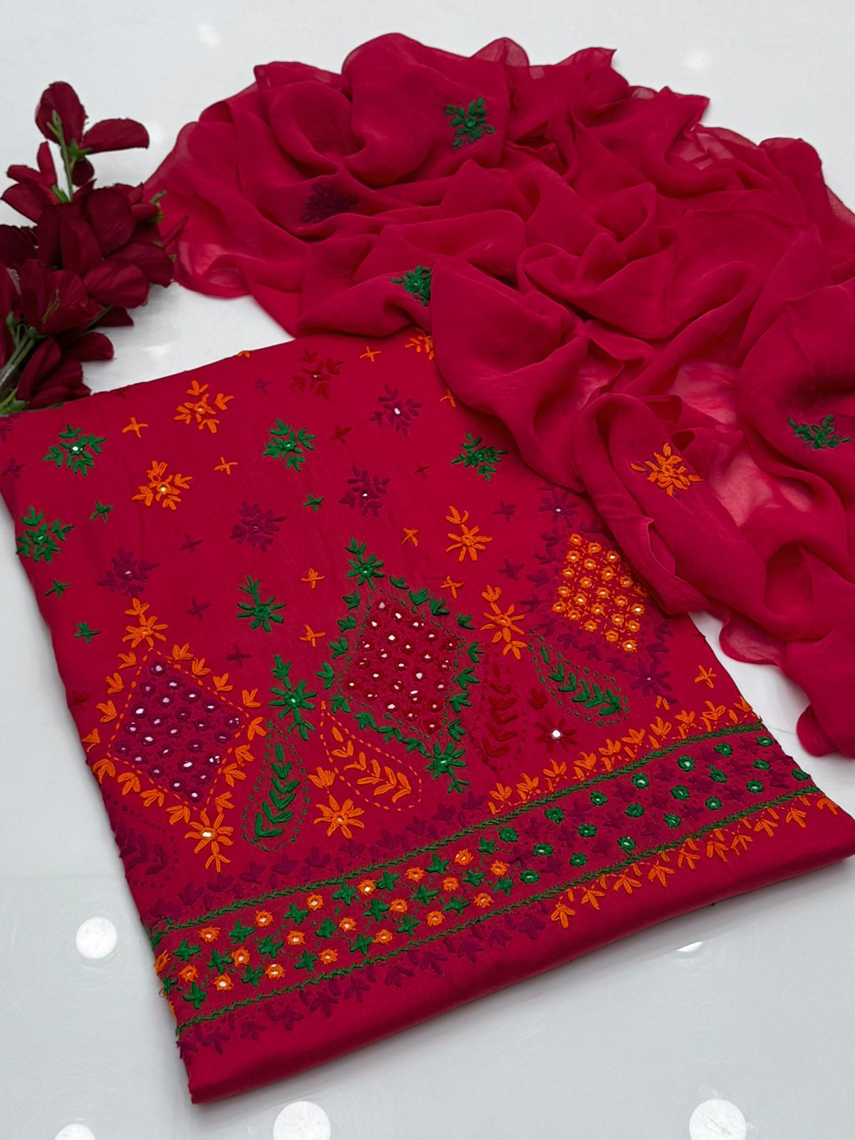 3PC Handmade Embroidered on GTM Premium Quality Lawn #2