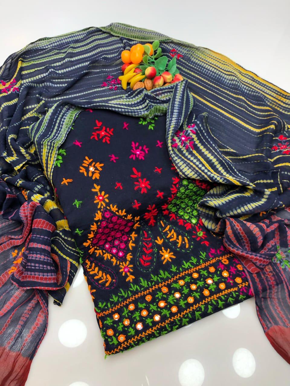 3PC Handmade Embroidered on GTM Premium Quality Lawn #2