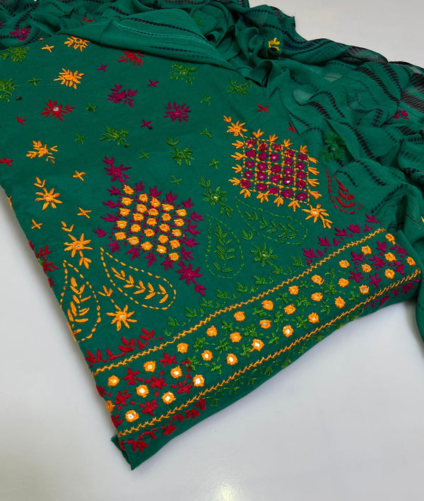3PC Handmade Embroidered on GTM Premium Quality Lawn #2